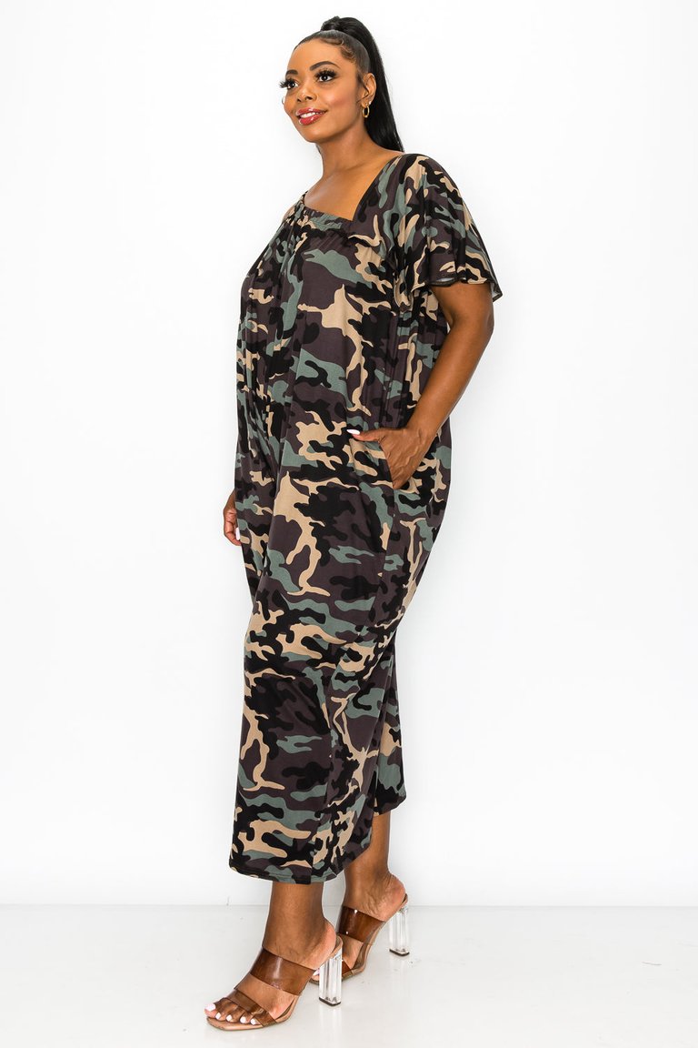 Kahtia Wide-Legged Pocket Jumpsuit