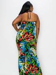 Kehlani Halter Neck Maxi Dress