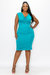 Kim Neck Cowl Midi Dress