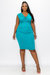 Kim Neck Cowl Midi Dress