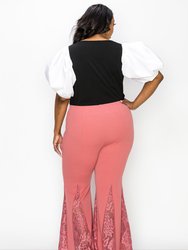 Laced Flare Pants