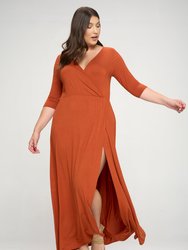 Maxi Wrap Dress - Ivory