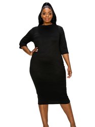 Mona Midi Dress - Black