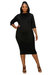 Mona Midi Dress - Black