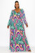 Nola Swirl Maxi Wrap Dress - Delic Marble