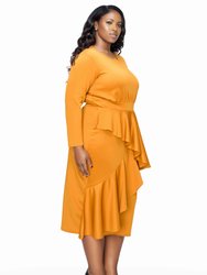 Plus Size Alexandra Ruffled Bodycon Dress