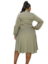 Plus Size Bekah Flare Pocket Dress
