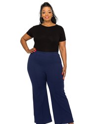 Plus Size Blake Pintuck Pants - Navy