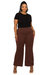 Plus Size Blake Pintuck Pants - Lt Brown