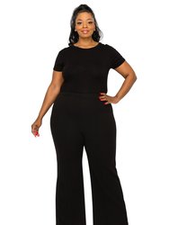 Plus Size Blake Pintuck Pants - Black