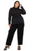 Plus Size Catriona Waist Tie Sweater - Black
