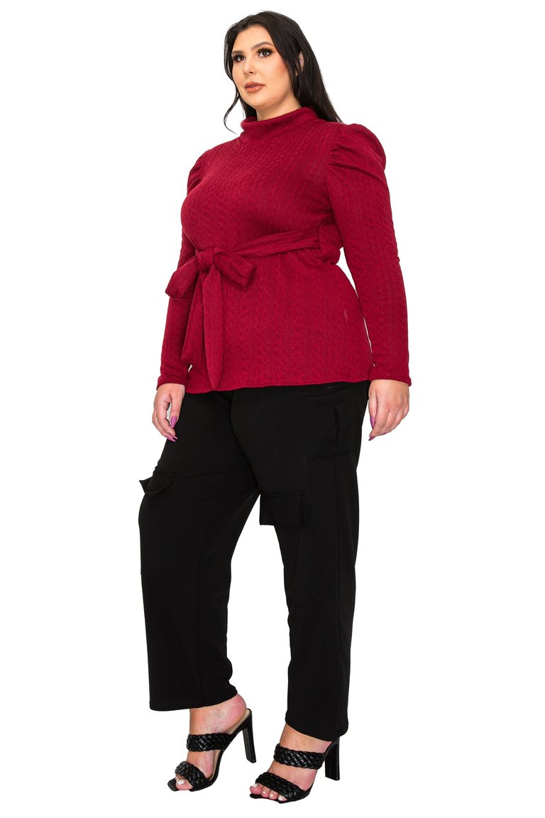 Plus Size Catriona Waist Tie Sweater