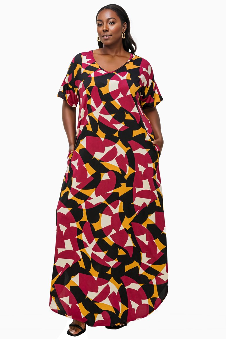 Plus Size Ellyrose Pocket Maxi Dress