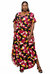 Plus Size Ellyrose Pocket Maxi Dress - Burgundy Black