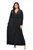 Plus Size Espinoza Surplice Maxi Dress - Black