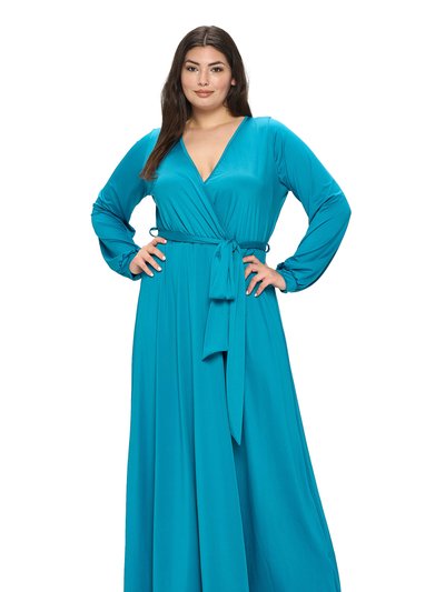 LIVD Plus Size Espinoza Surplice Maxi Dress product