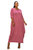 Plus Size Evelyn Bubble Hem Pocket Dress - Mauve Dk