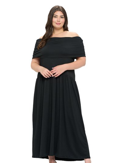 LIVD Plus Size Hayek Off Shoulder Maxi Dress product