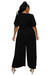 Plus Size Iris Surplice Belted Pocket Jumpsuit