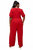 Plus Size Iris Surplice Belted Pocket Jumpsuit