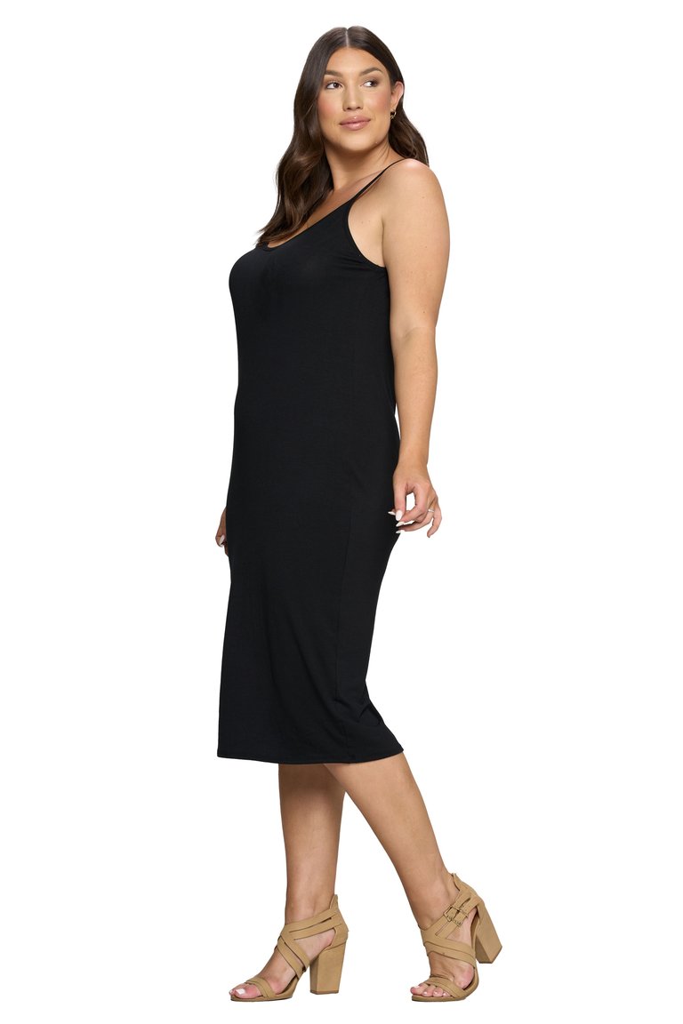 Plus Size Jennie Spaghetti Strap Midi Dress