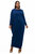 Plus Size Louella Asymmetrical Maxi Dress - Navy