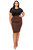Plus Size Molly Pencil Skirt - Light Brown