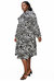 Plus Size Monáe Zebra Print Pocket Flare Dress