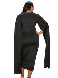 Plus Size Naomi Cape Dress