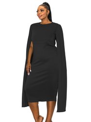 Plus Size Naomi Cape Dress