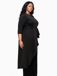 Plus Size Sanctuary Asymmetrical Peplum Top