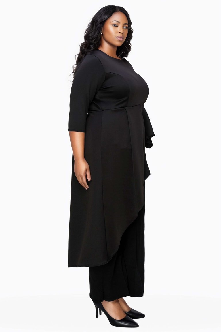 Plus Size Sanctuary Asymmetrical Peplum Top