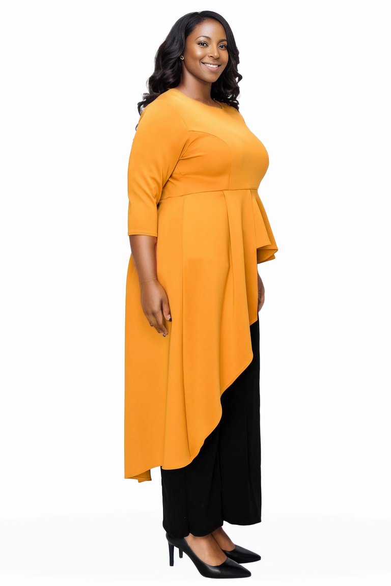 Plus Size Sanctuary Asymmetrical Peplum Top