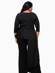 Plus Size Sanctuary Asymmetrical Peplum Top