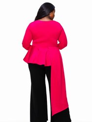 Plus Size Sanctuary Asymmetrical Peplum Top