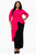 Plus Size Sanctuary Asymmetrical Peplum Top - Fuchsia