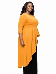 Plus Size Sanctuary Asymmetrical Peplum Top