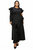 Plus Size Vivienne Ruffled Maxi Dress - Black