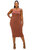 Plus Size Willow Tube Dress - Toffee
