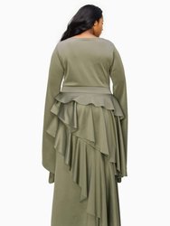 Plus Size Zeta Ruffled Drama Dress