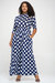 Polka Dot 3/4 Sleeve Jumpsuit