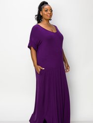 Short Sleeve Maxi Dress