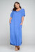 Short Sleeve Maxi Dress - Periwinkle