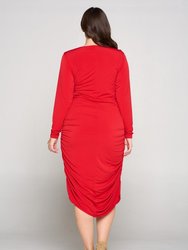 Side Ruched Maxi Dress