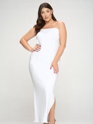 Sleeveless Maxi Dress - White