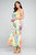 Tie Dye Bodycon Flare Leg Jumpsuit