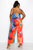 Tie Dye Cami Neck Wide Legged Pocket Jumpsuit