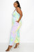 Tie Dye Cami Neck Wide Legged Pocket Jumpsuit