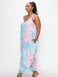 Tie Dye Harem Jumpsuit