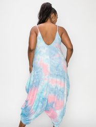 Tie Dye Harem Jumpsuit